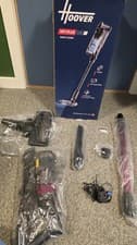 Image of Hoover HF1P10HX Plus Cordless Stick Vacuum Cleaner Lightweight Black/Magenta