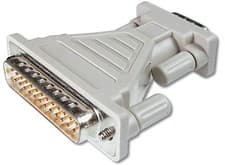 Image of DB9M TO DB25M SERIAL PORT ADAPTER,RS232 9 PIN MALE TO 25 PIN MALE PLUG CONVERTER