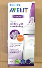 Image of Philips Avent Natural Bottle 260 ml 9 oz for ages 1m+, packaging creased