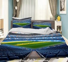 Image of 3D Stadium Real Madrid CF Quilt Cover Set Bedding Sets Pillowcases