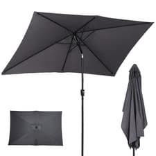 Image of 3*2M Garden Parasol Canopy Sunshade Outdoor Patio Umbrella Cantilever Tilt Crank