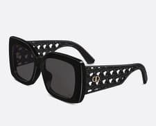 Image of New Dior VeryDior S1F Black Gold Square Sunglasses 100%