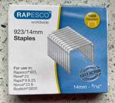 Image of Rapesco 923/14mm Staples Galvanised Staples Pack of 1000