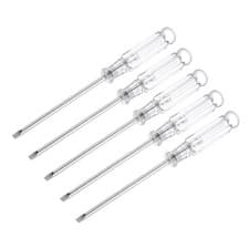 Image of 5 Pcs 3.0mm Flat Head 115mm Long Mini Slotted Screwdriver Appliances Repair Tool