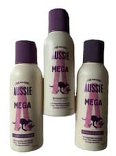 Image of Aussie Mega Shampoo & Conditioner 90ml X3 Small Travel Size Gym