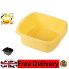 Image of Durable Yellow Rectangular Bowl - 9.5L Capacity & Easy to Clean for Everyday Use