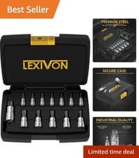 Image of 13-Piece Tamper Proof Torx Bit Socket Set in S2 Alloy Steel | T8-T60