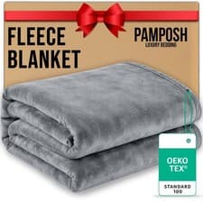 Image of Clearance Sale Extra Large Flannel Fleece Blanket King Size Cozy Bed Sofa Throw