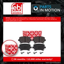 Image of Brake Pads Set Rear 16540 Febi 1K0698451 1K0698451B 1K0698451D 1K0698451E 23914
