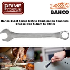 Image of Bahco 111M Series Metric Chrome Finish Combination Spanners Choose 5.5mm - 60mm