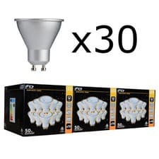 Image of 30x TCP 345lm 4.1W 50W Warm White 3000K GU10 LED Spotlight Bulbs (3 Packs of 10)