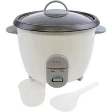 Image of Kitchen Perfected 700W 1.8L Rice Cooker Non-Stick Removable Bowl White