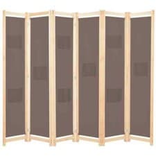 Image of Folding Room Divider Fabric Wall Separator Partition Privacy Screen Panel