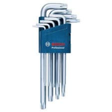 Image of Bosch 1.600.A01.TH4 Allen Key Set Pro Durable Metric Hex Keys 1 Set