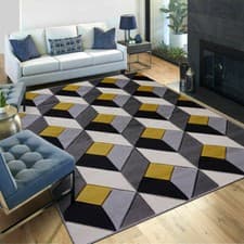Image of Traditional Rug Luxury Modern Diamond Design Soft Thick W High Quality Rugs Mat*