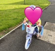 Image of Toimsa Disney Frozen Bicycle 12" Bike Elsa Cycling Removable Stabiliser 5-7yrs