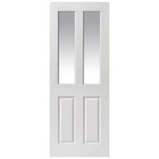 Image of 4 Panel Internal Door 2L Top Glazing Hollow Core - Different Glazing + Delivery