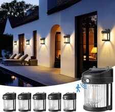 Image of Solpex Solar Lights Outdoor Garden, 3 Modes Solar Sensor Wall Lights Outdoor, W