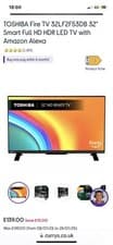 Image of Toshiba LCD 32 Inch Colour Tv Model No 32S3653DB - Not Smart Tv - Use Firestick