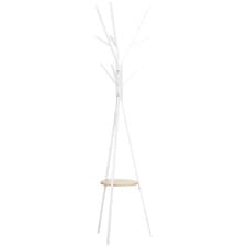 Image of HOMCOM 180cm Free Standing Coat Rack Shelf Holder Stand Hat Hanger Refurbished