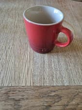 Image of ⭐ NEW. LE CREUSET Stoneware Espresso Cup 100ml, Cerise Red, Unused