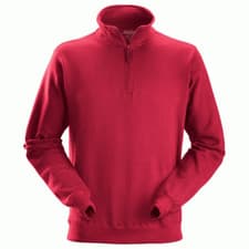 Image of Snickers 2818 ? Zip Work Sweatshirt CHILLI RED