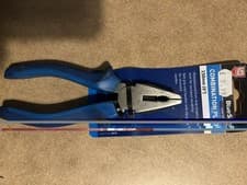 Image of Combination Pliers 150mm 6-inch Heavy Duty Soft Grip Engineers Plier Blue Spot