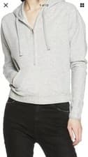 Image of Calvin Klein Women‘s Half Zip Hoodie, Grey - Large BNWT RRP £65