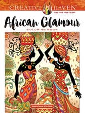 Image of Creative Haven African Glamour Coloring Book - Paperback NEW Sarnat, Marjori 27/