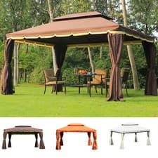 Image of 3 x 4 m Aluminium Gazebo Marquee Canopy Pavilion Patio Garden Party Tent 3 Color