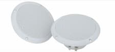 Image of 4 x White 5" 80W 8 Ohm Dual Cone Moisture Resistant Ceiling Speakers Bathroom