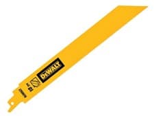 Image of DEWALT Bi-Metal 1in High Metal Reciprocating Blade 228mm x 18 TPI (Pack 5) DEWD