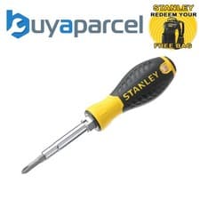 Image of Stanley 6 Piece Screwdriver Multi Bit Set STA068012 0-68-012