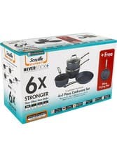 Image of Scoville Neverstick+ 5 Piece Pan Set Non Stick Saucepan Frying Pan Induction