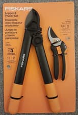 Image of Fiskars Lopper L31 Anvil 16” & Pruner P341 Solid Bypass 8" Garden Set PowerGear