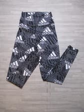 Image of Adidas Te Bluv Leggings Womens XS Black Tight Fit 7/8 Cropped Training Gym Yoga