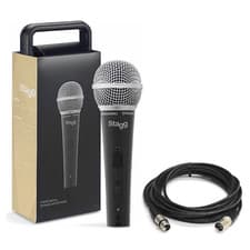 Image of Stagg SDM50 Handheld Microphone Dynamic Cardioid Vocal Mic + XLR Cable & Case