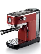 Image of Ariete Moderna Espresso Coffee Machine 1381 Red With Milk Frother New Sealed box