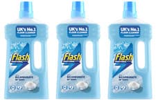 Image of Flash All Purpose & Floor Cleaner, Traditional with Bicarbonate of Soda 1L x 3