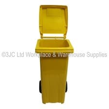 Image of NEW 120 Litre Plastic Wheelie Bin for Waste Management & Recycling - 5 Colours