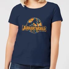 Image of Jurassic Park  T-Shirt Women's | Official Licensed | Navy