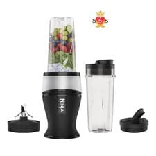 Image of Ninja 700W Slim Blender & Smoothie Maker, 2x 470ml Cups with Spout Lids, EACH