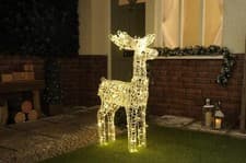 Image of Festive 115cm Outdoor Reindeer Figure 160 Warm White LEDs