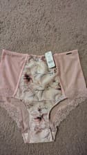 Image of  BOUX AVENUE PINK MIX HIGH WAISTED BRIEFS SIZE UK 8 NEW  RRP £18 BARGAIN