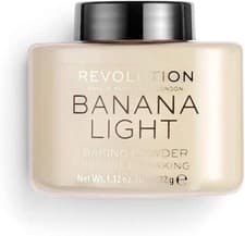 Image of Makeup Revolution Loose Setting Baking Powder, Banana Light Powder Prolongs Wear
