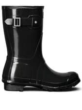 Image of HUNTER ORIGINAL SHORT WELLINGTON BOOTS Black Green Navy Red Sizes 4 5 6 7 8