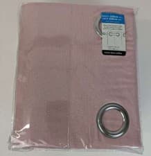 Image of Pink Plain Eyelet Curtains 90x90 RRP 42.00 lot GD