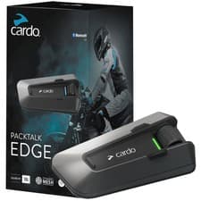 Image of Cardo Packtalk Edge Mesh Intercom Touring Sport Adventure Bluetooth Single
