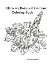 Image of Narrows Botanical Gardens Coloring Book - NEW Kristin Reiber 2020-11-23