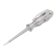 Image of Draper Expert VDE Mains Tester Screwdriver, 105-250V AC, 140mm
